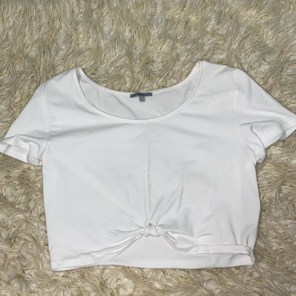 White charlotte russe crop top